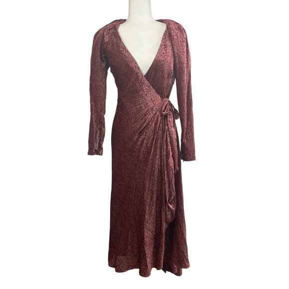 TANYA TAYLOR LAUREEN DRESS SIZE 2  ROSEWOOD MAXI NWT - Picture 1 of 16
